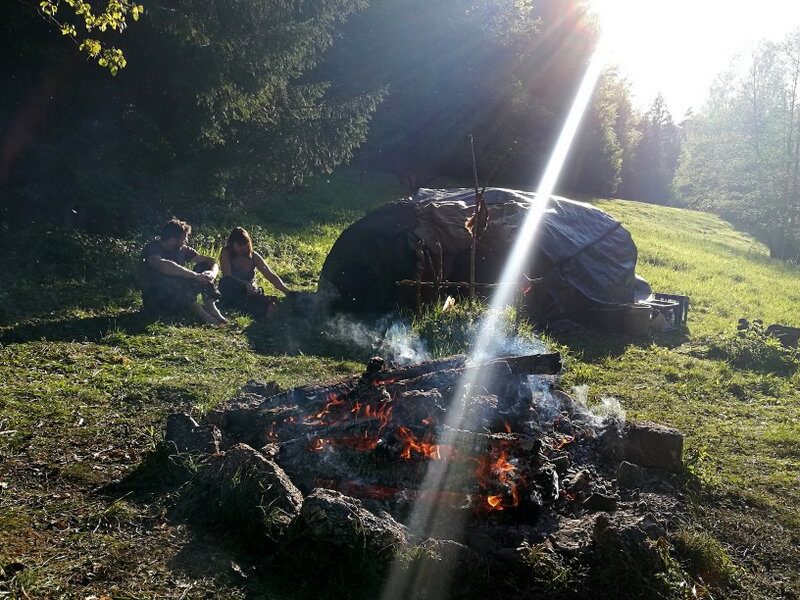 Schwitzhütte zur Wintersonnenwende II - nachher